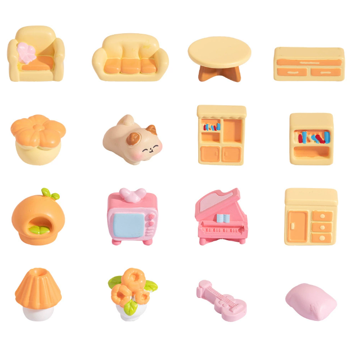 Miniature Landscape DIY Furniture Decor - Creative Tabletop Accents for Living Room, Bedroom, and Dollhouse Displays - Image 4