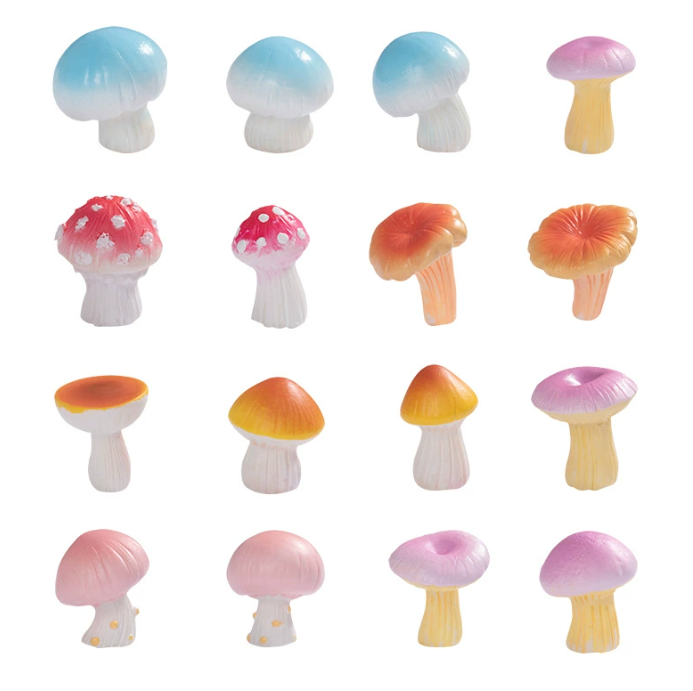 Enchanted Moss Scene Kit - Whimsical Fairy Mushroom Miniatures for DIY Terrarium Decor - Image 4