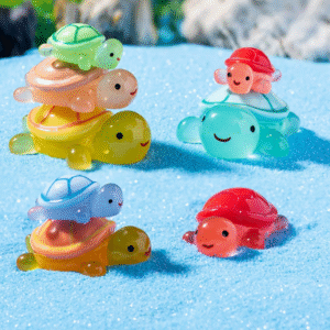 TikTok Viral Glow-in-the-Dark Turtle – DIY Moss Terrarium Kit with Mini Resin Figurines