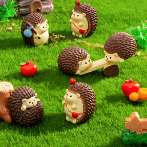 DIY Hedgehog Miniature Scene – Cute Cartoon Decor for Garden